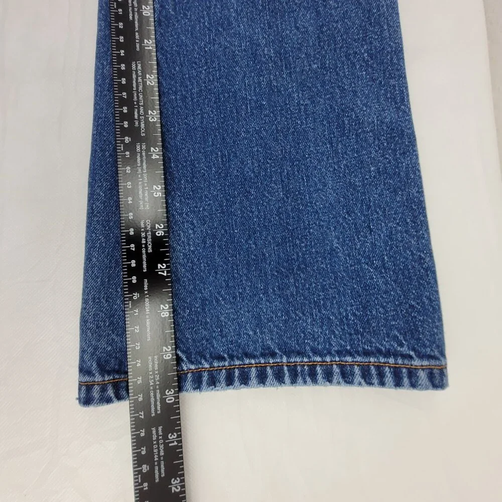 X.O.X.O. Jeans Women's 28x30 Blue Low Rise Bootcut Flare Made in USA Vintage - Picture 9 of 12